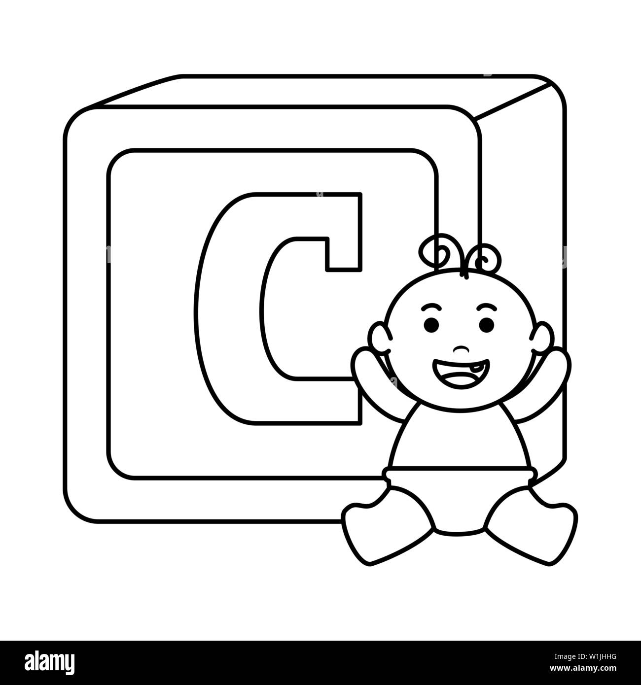 Child word game school black and white stock photos images