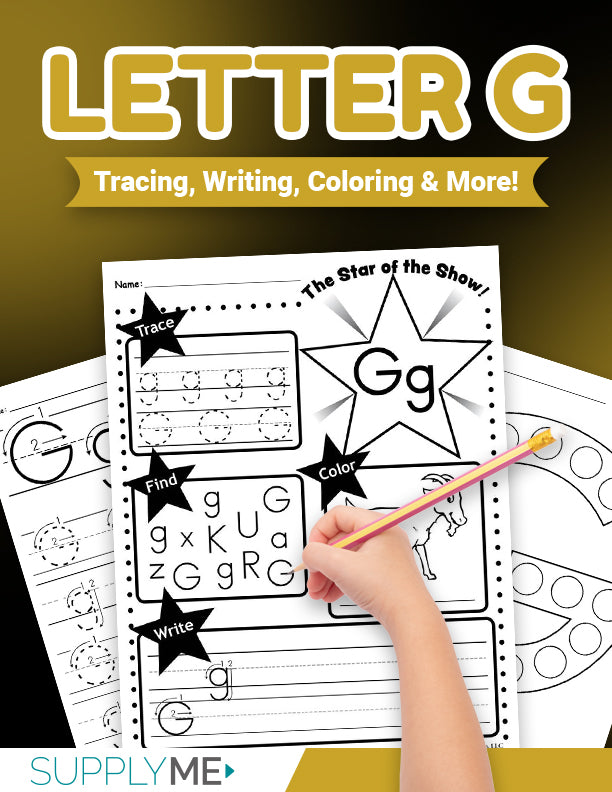 Letter g worksheets bundle