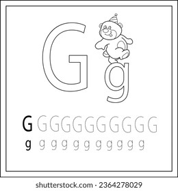 Tracing letter g images stock photos d objects vectors