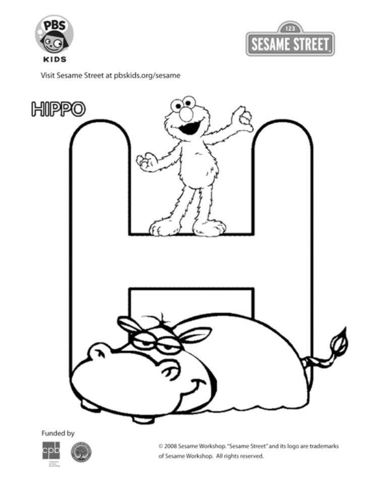 The letter h coloring page kids coloringâ kids for parents