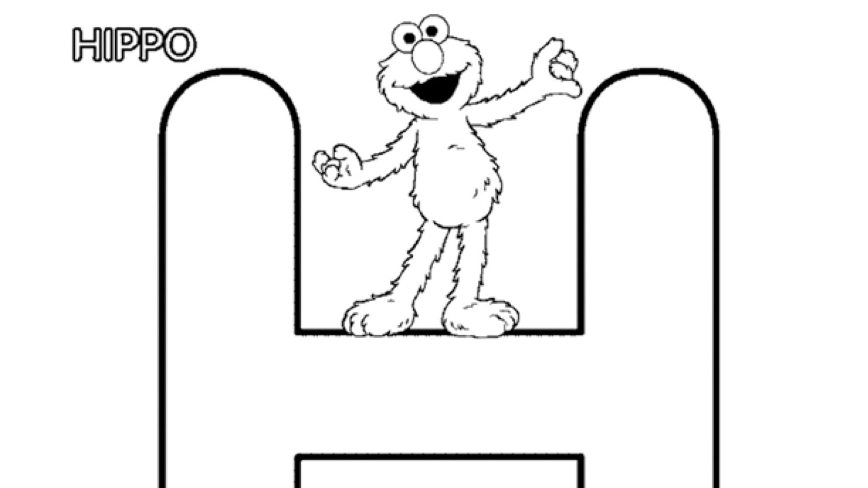 The letter h coloring page kids coloringâ kids for parents