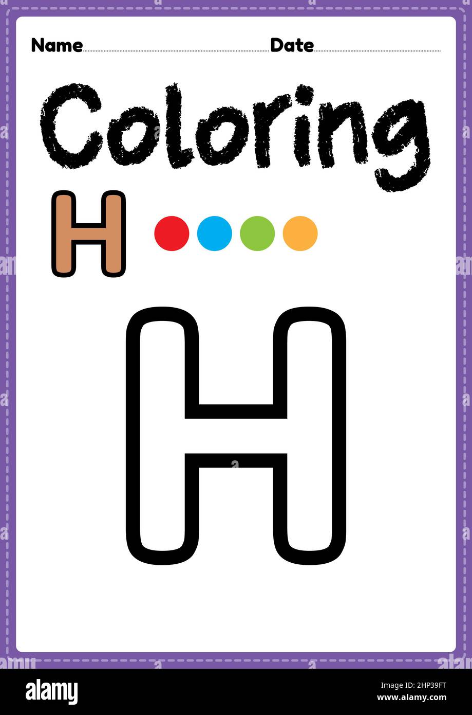 Letter h coloring pages hi