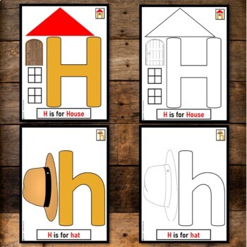 Letter hh alphabet craft letter of the week