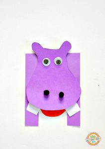 H is for hippo letter h craft