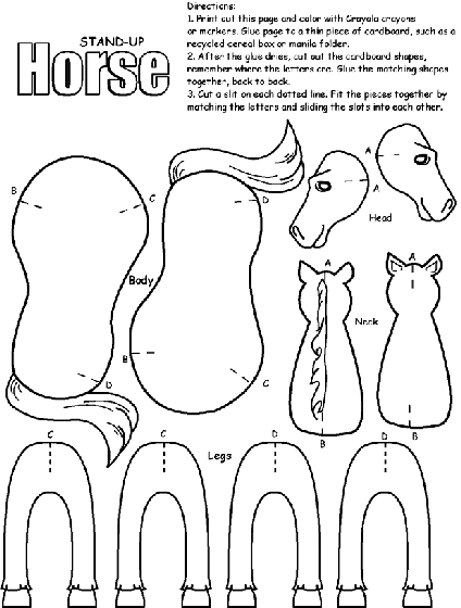 Horse coloring page