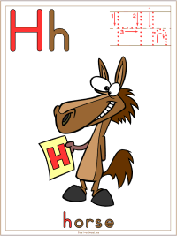 Alphabet letter h printable activities