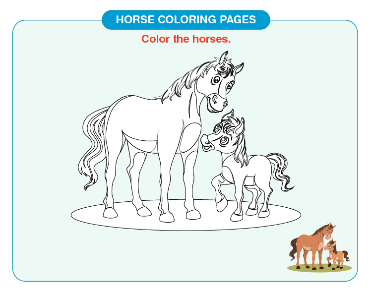 Horse coloring pages download free printables for kids