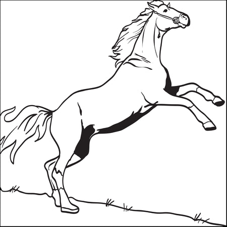 Free horses coloring pages for kids