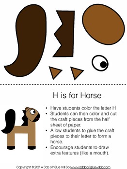 Animal alphabet letter crafts