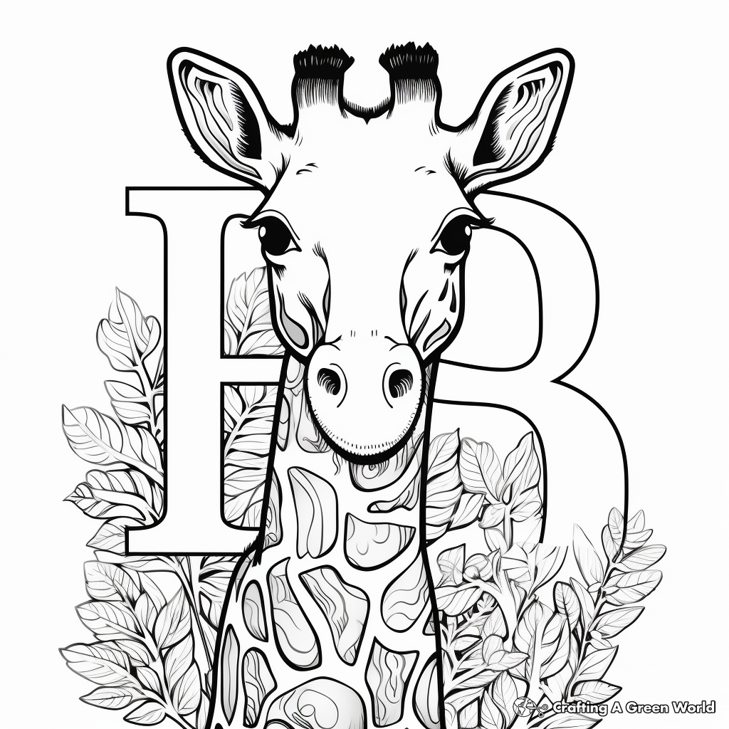 Letter h coloring pages