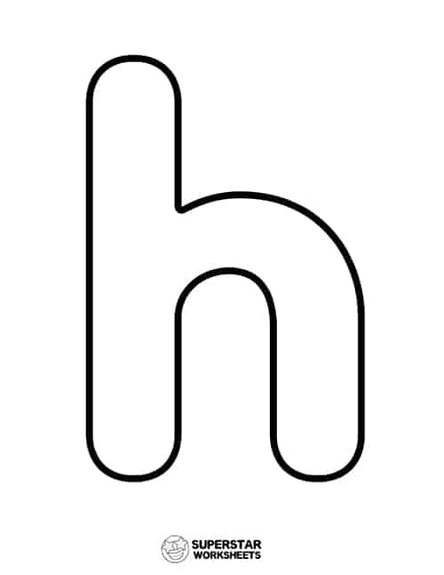 Letter h worksheets