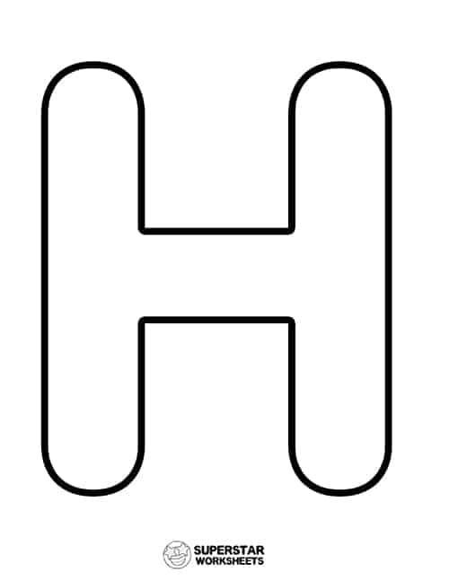 Letter h worksheets