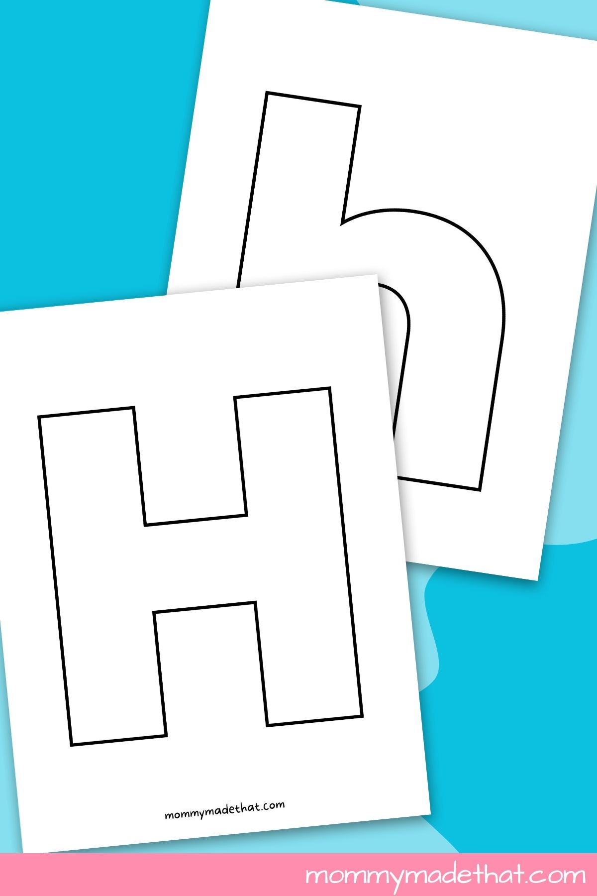 Printable letter h grab the free template