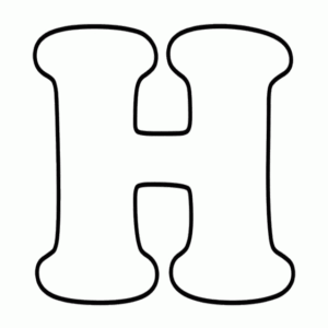 Letter h coloring pages printable for free download