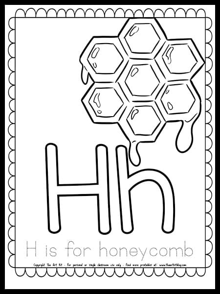 Letter h â the art kit