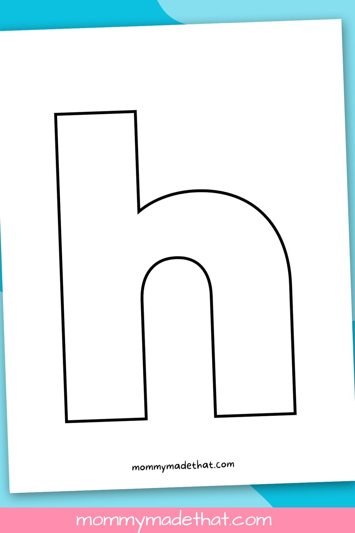 Printable letter h grab the free template