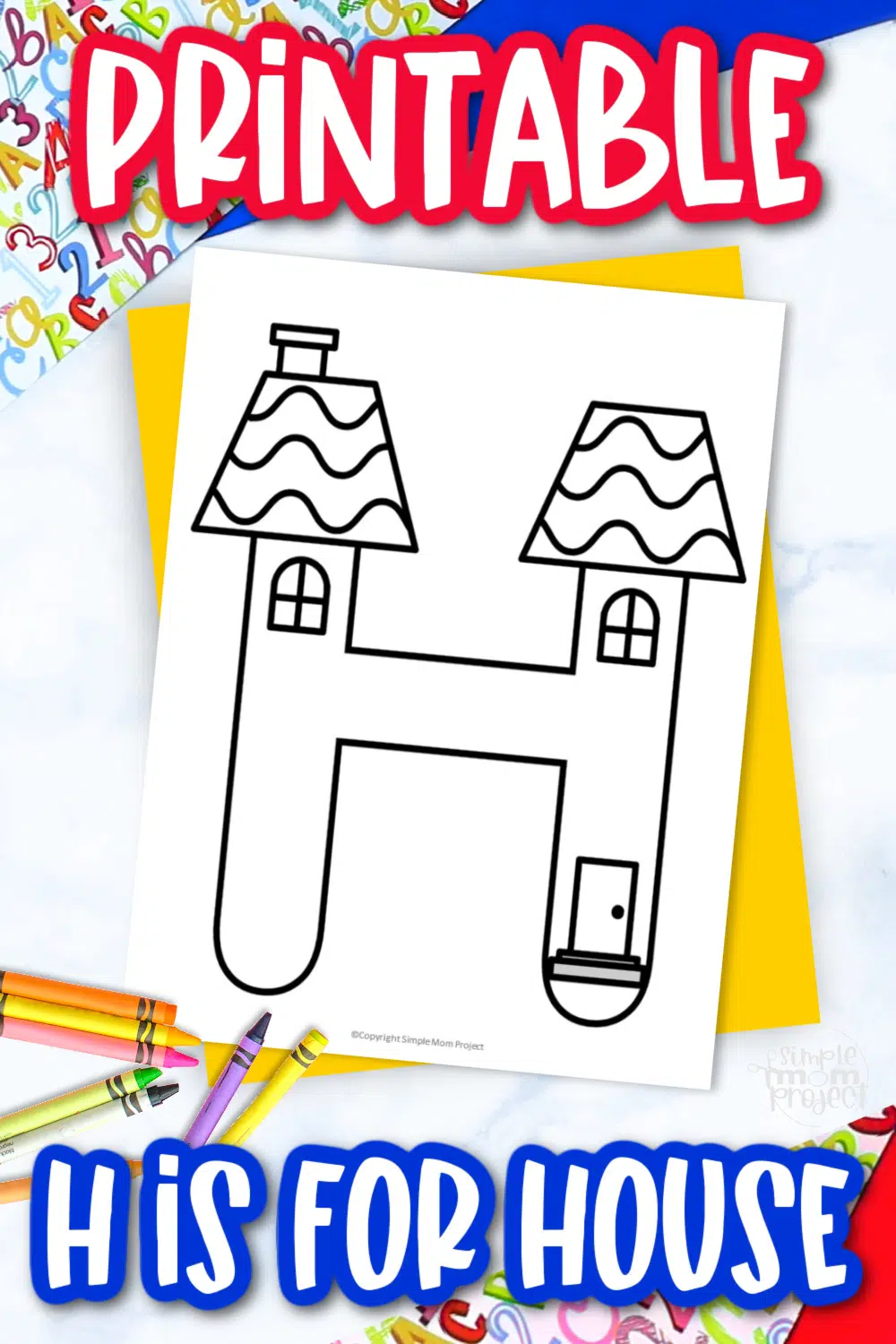 Free printable letter h coloring page â simple mom project