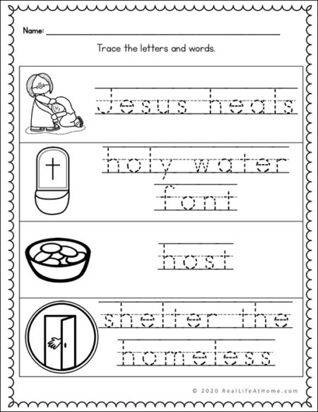 Letter h â catholic letter of the week worksheets and coloring pages