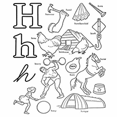 Top free printable letter h coloring pages online