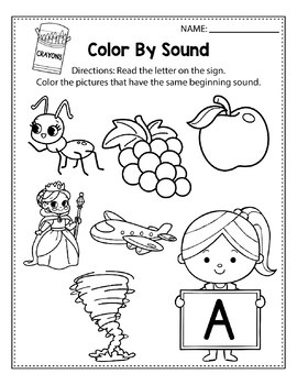 I see alphabet letters color by beginning sound alphabet coloring pages