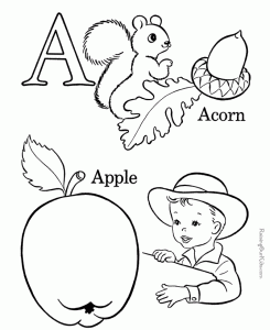 Adorable preschool coloring pages
