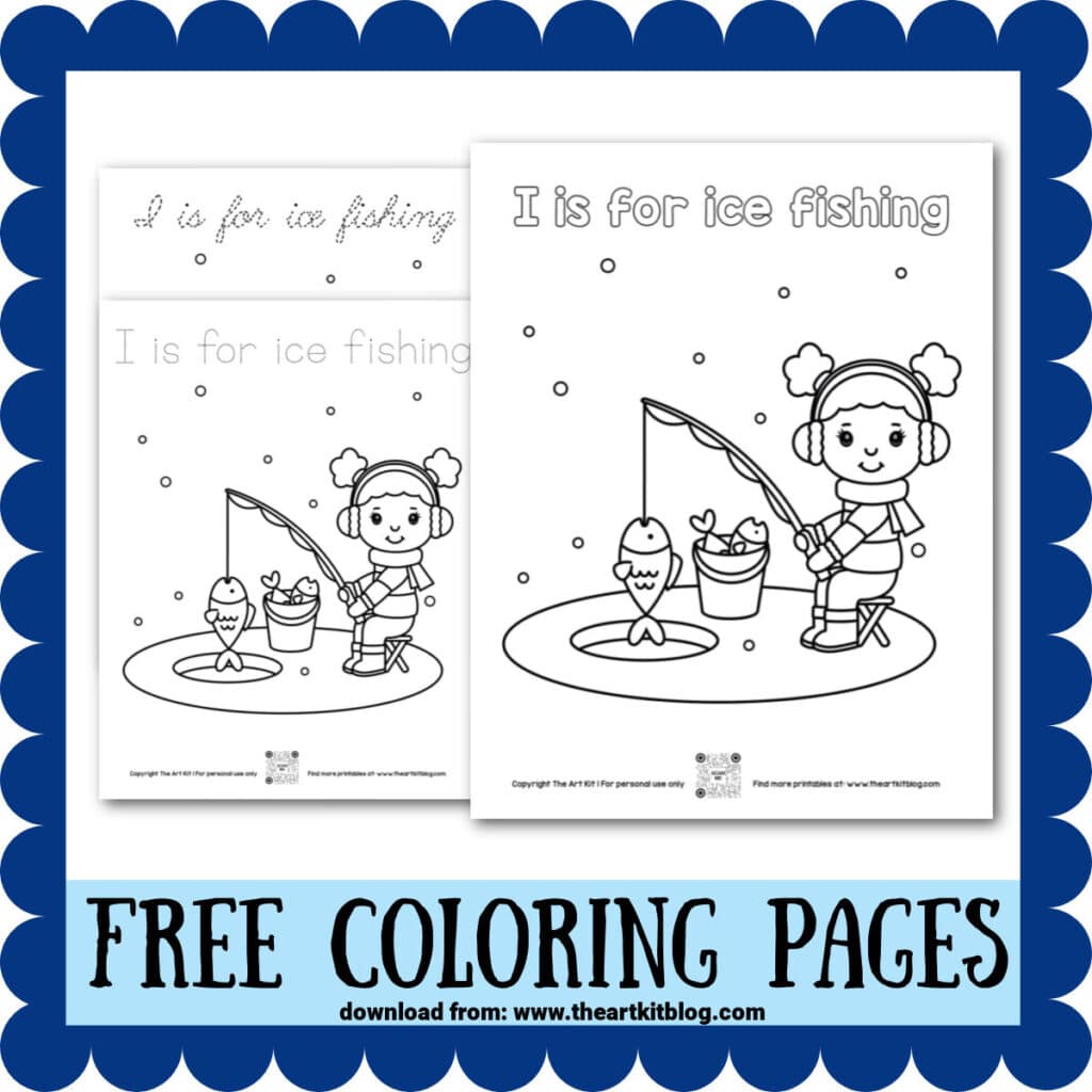 Letter i coloring pages free homeschool deals