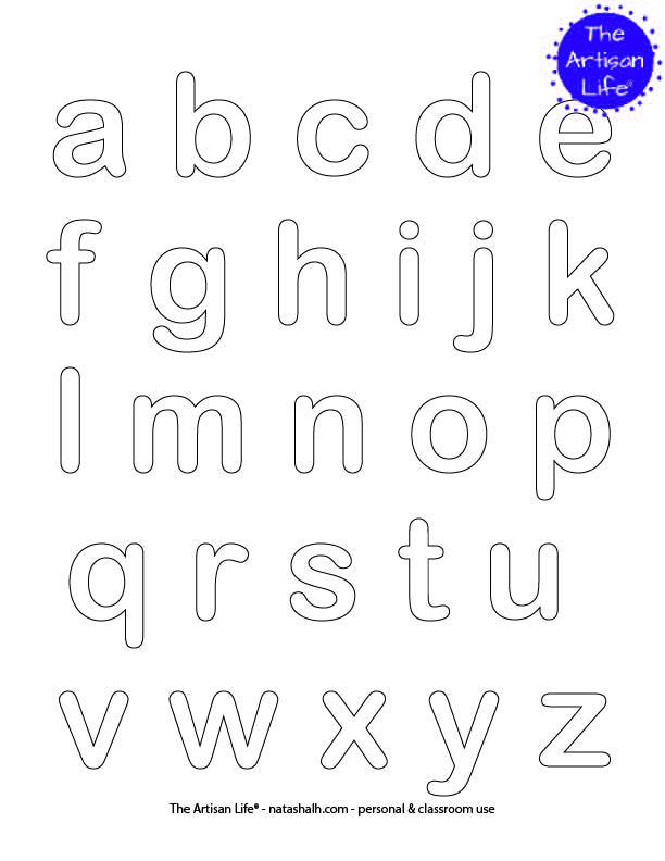 Free printable alphabet coloring pages no