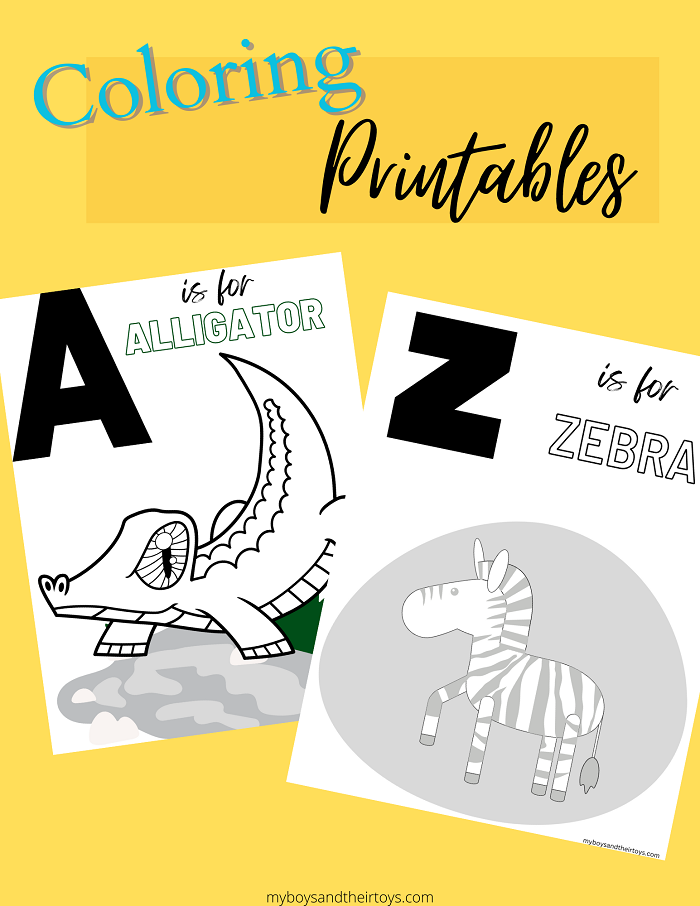 A to z animal coloring pages printable