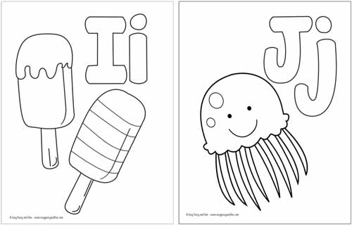 Free printable alphabet coloring pages