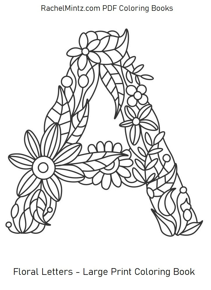 Floral letters