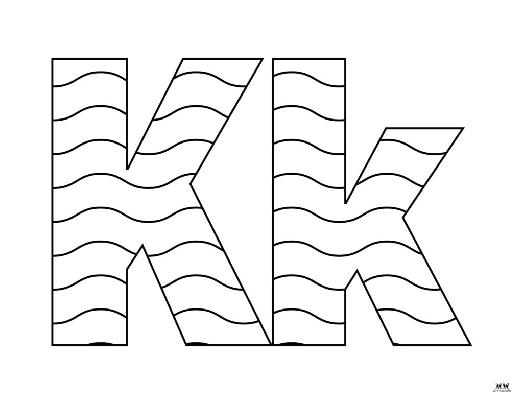 Letter k coloring pages