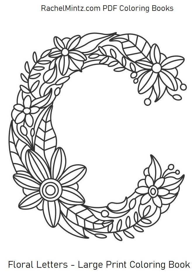 Floral letters