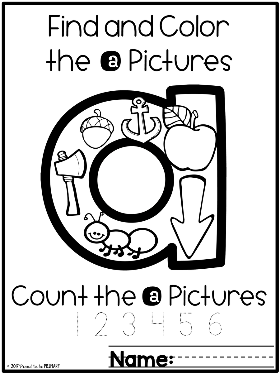 Alphabet picture search letter coloring sheets â proud to be primary