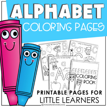 Alphabet coloring pages