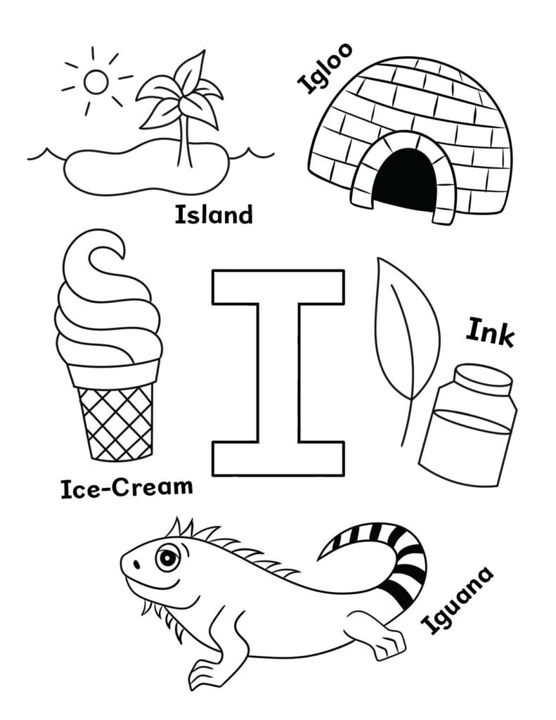 Free letter i worksheets for preschool â the hollydog blog