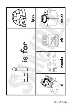 Letter ii worksheets coloring tracing phonics alphabet dab letter find letter