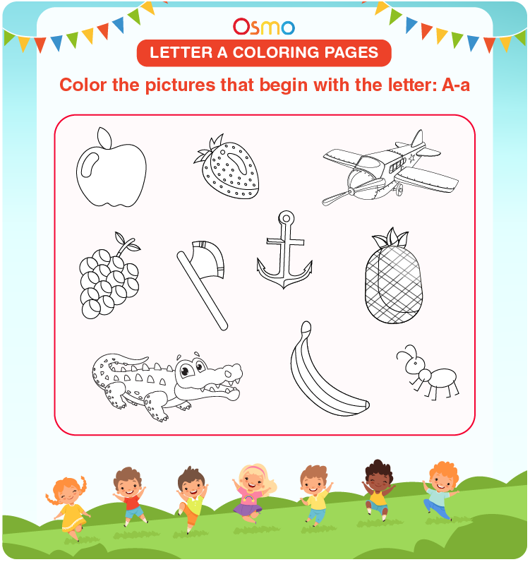 Letter a coloring pages download free printables