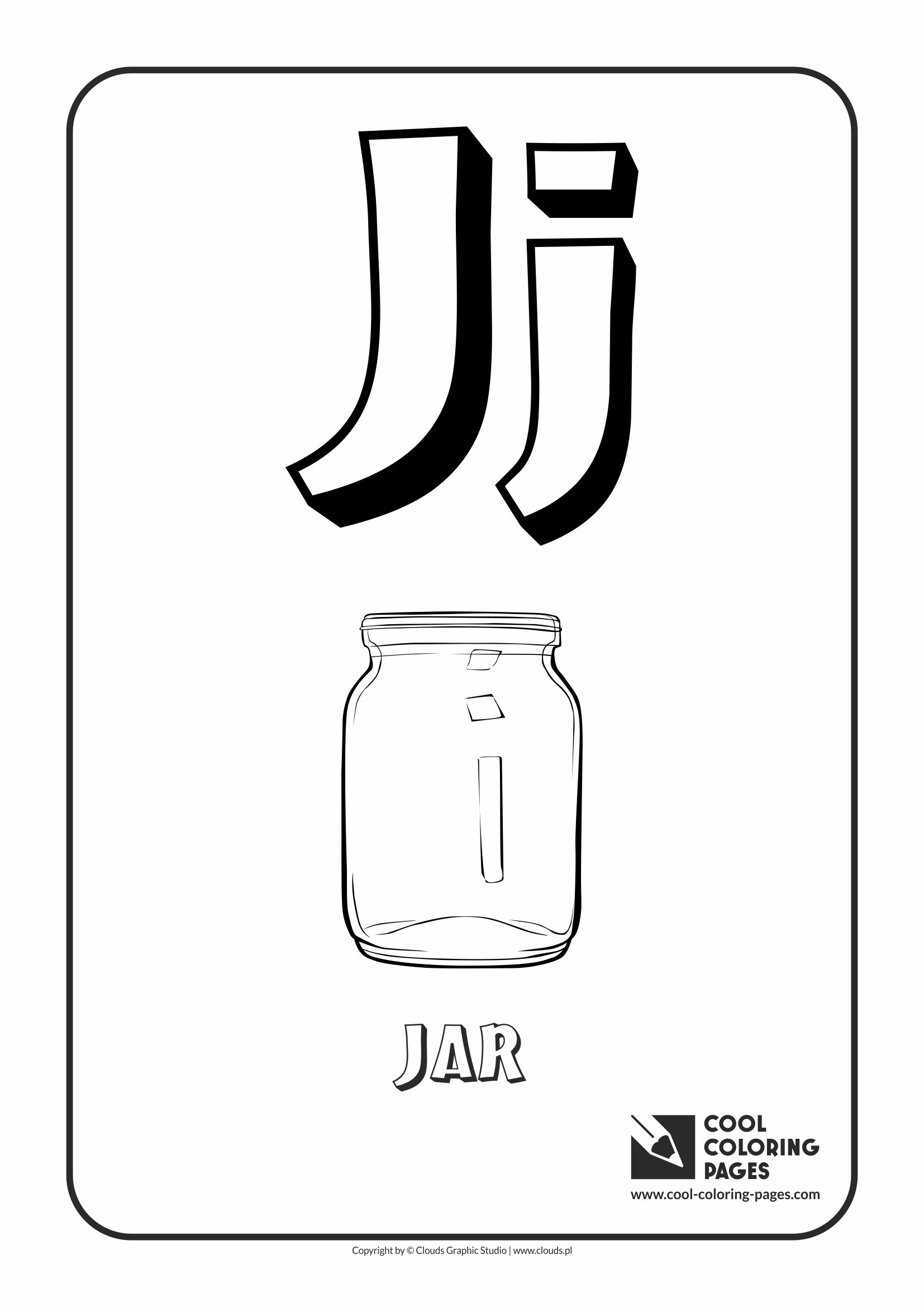 Cool coloring pages letter j