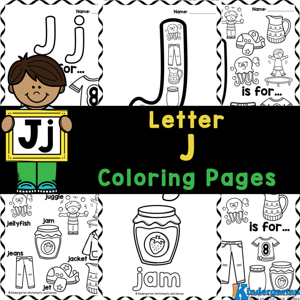 Free printable letter j coloring pages for pre