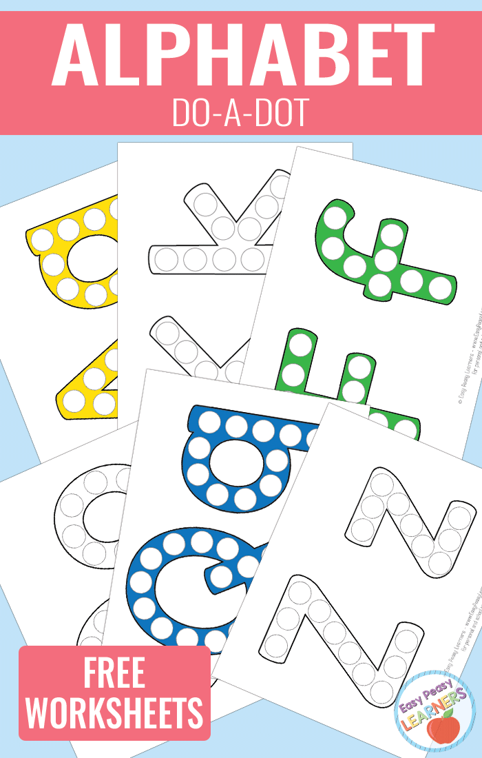 Free alphabet do a dot printables