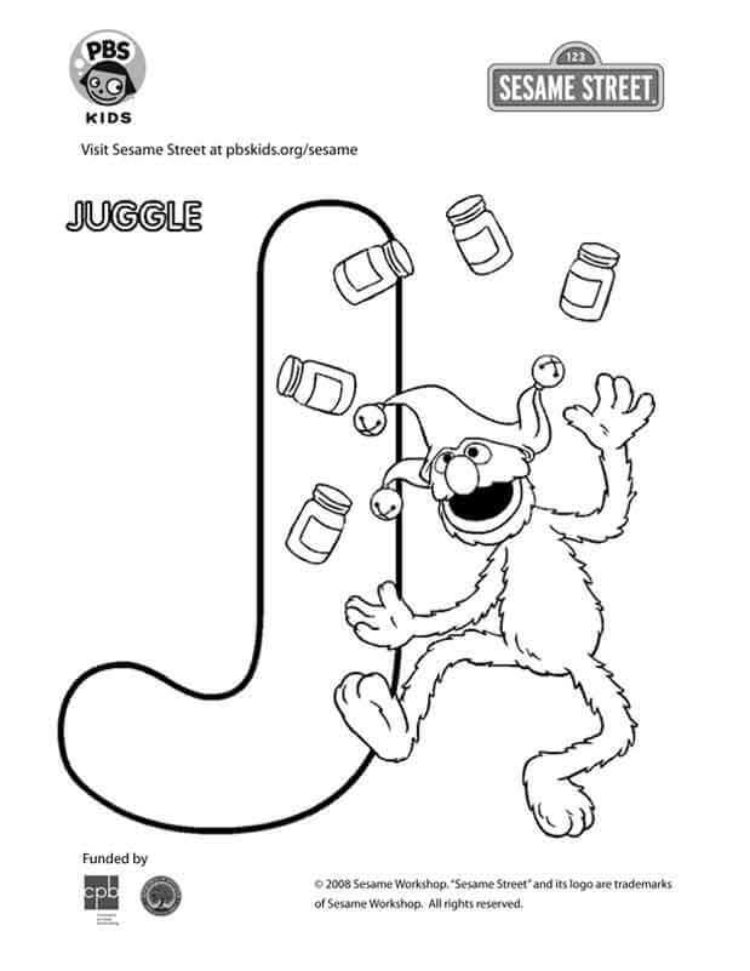 The letter j coloring page kids coloringâ kids for parents