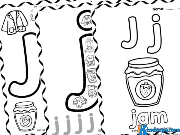 Free printable letter j coloring pages for pre