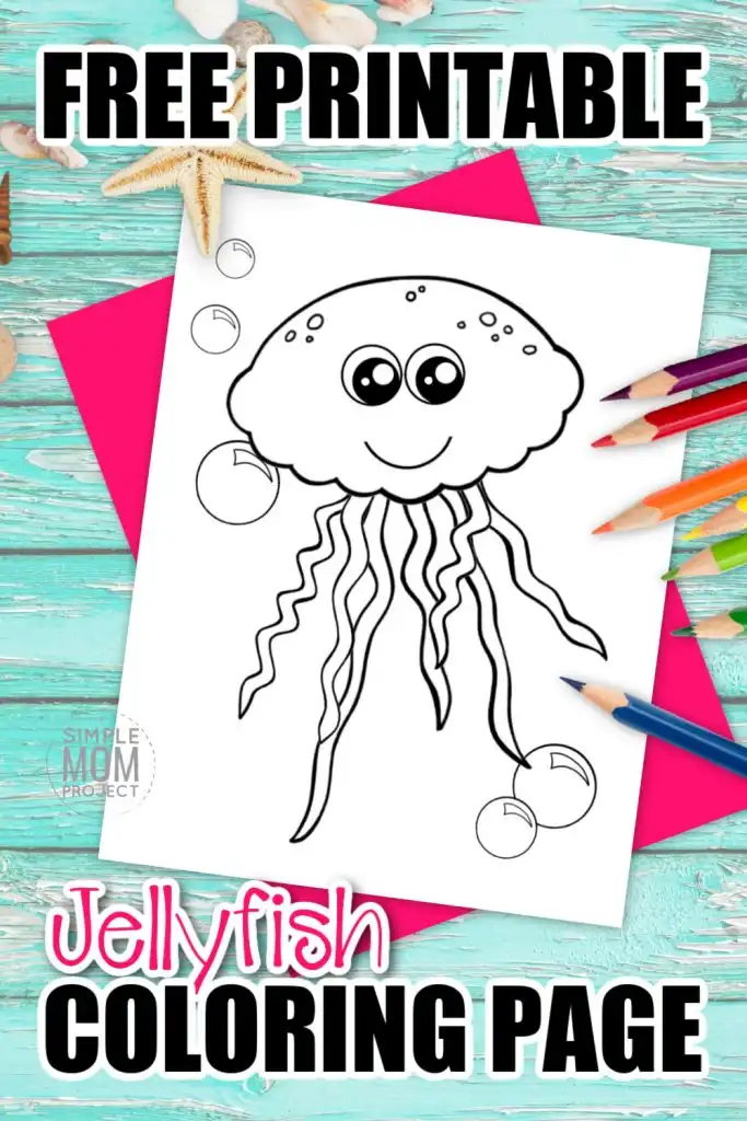 Free printable jellyfish coloring page â simple mom project