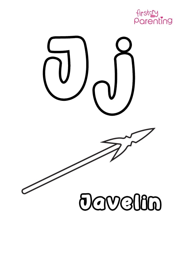 Easy printable letter j coloring pages for kids