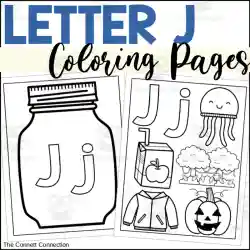 Letter j coloring pages by teach simple