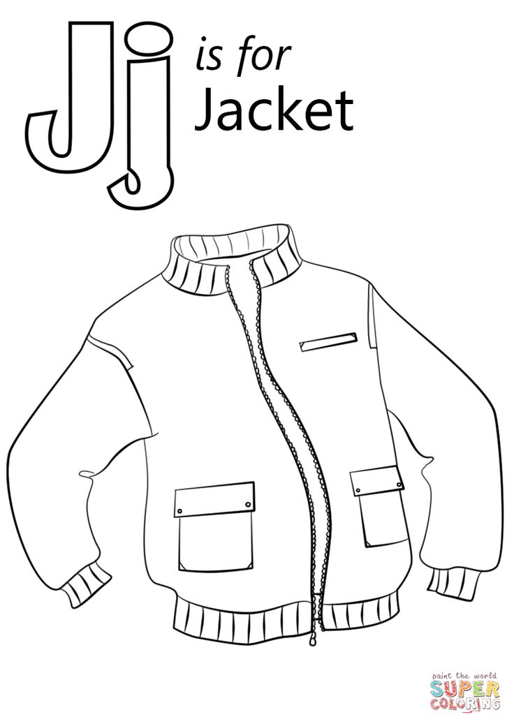 Letter j is for jacket colorg page free prtable colorg pages letter j abc colorg pages letter a colorg pages