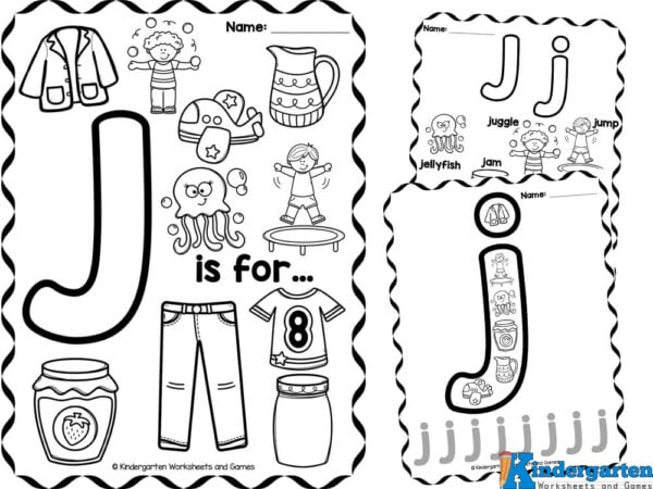 Free printable letter j coloring pages for pre