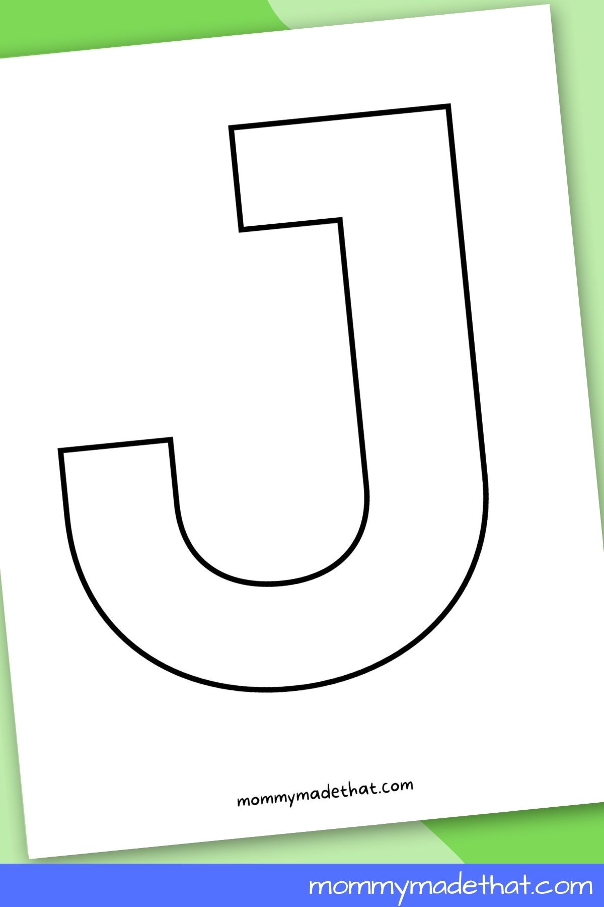 Printable letter j grab the free templates