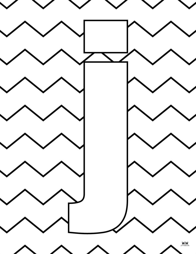 Letter j coloring pages