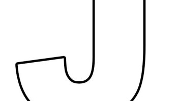 Letter j coloring page